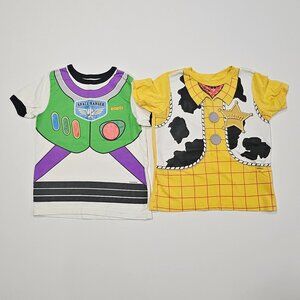 Toy Story Buzz Lightyear & Woody Costume Tees (Set of 2) XXS 2/3